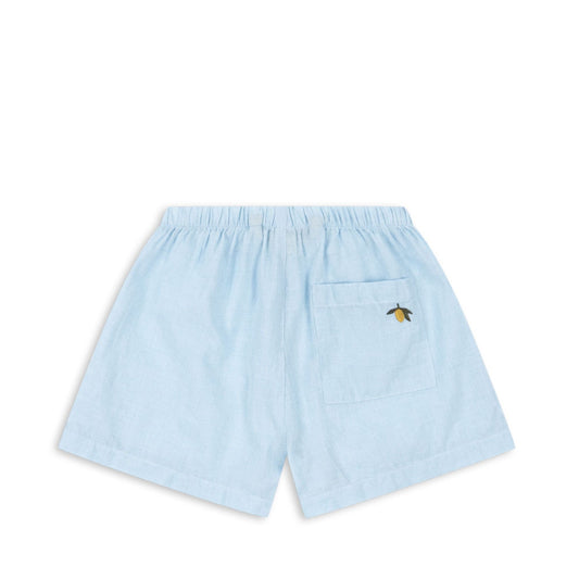 Βρεφικό σορτσάκι Fran καρό μπλε οργανικό βαμβάκι Konges Sløjd