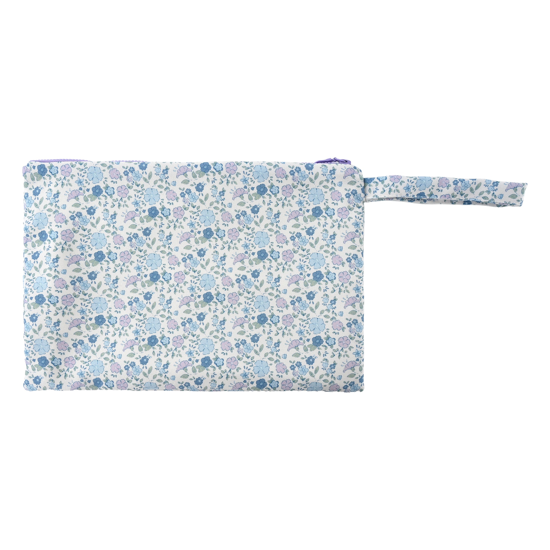 Τσαντάκι θαλάσσης blue floral μεγάλο Perle D'azur