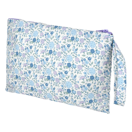 Τσαντάκι θαλάσσης blue floral μεγάλο Perle D'azur