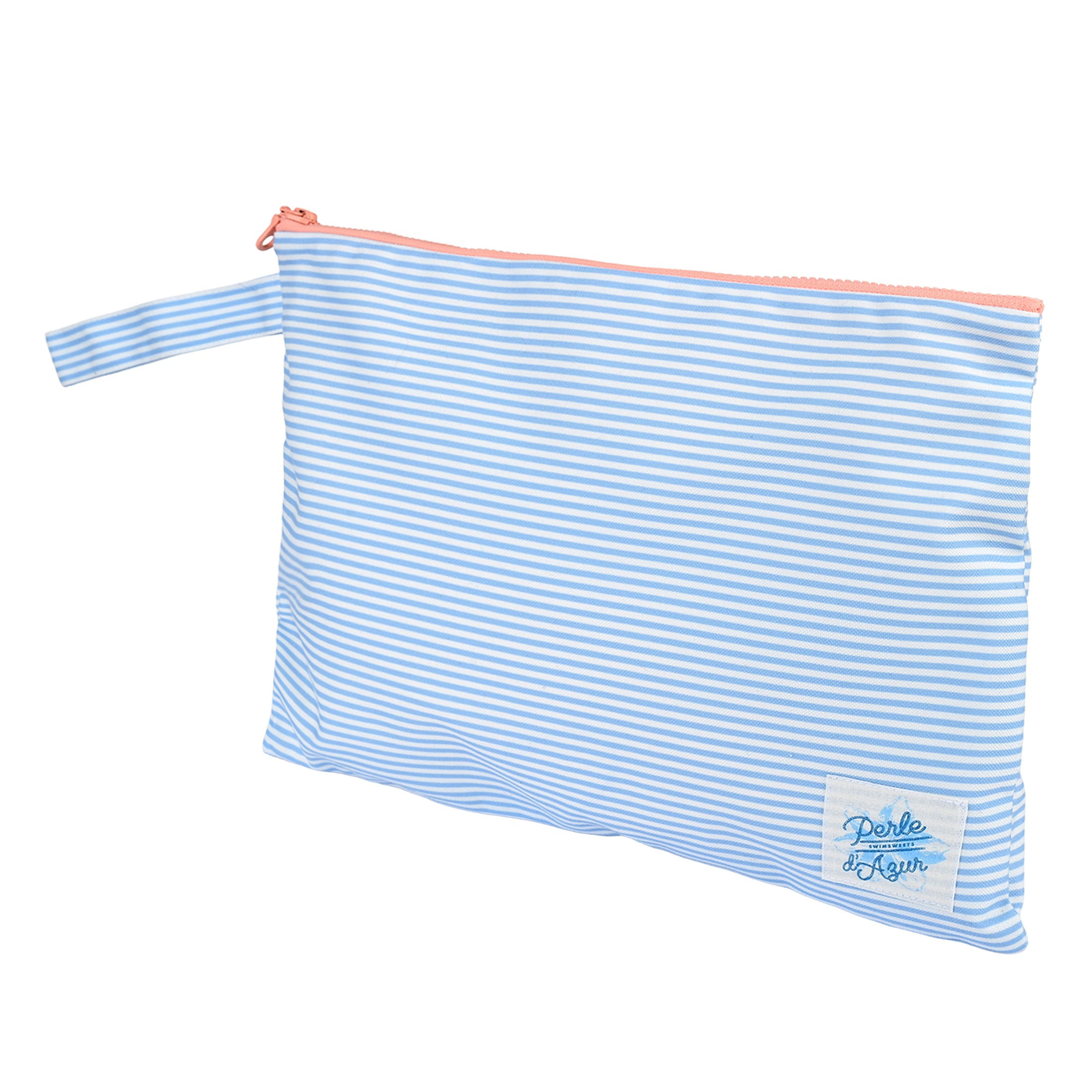 Τσαντάκι θαλάσσης blue stripes μεγάλο Perle D'azur
