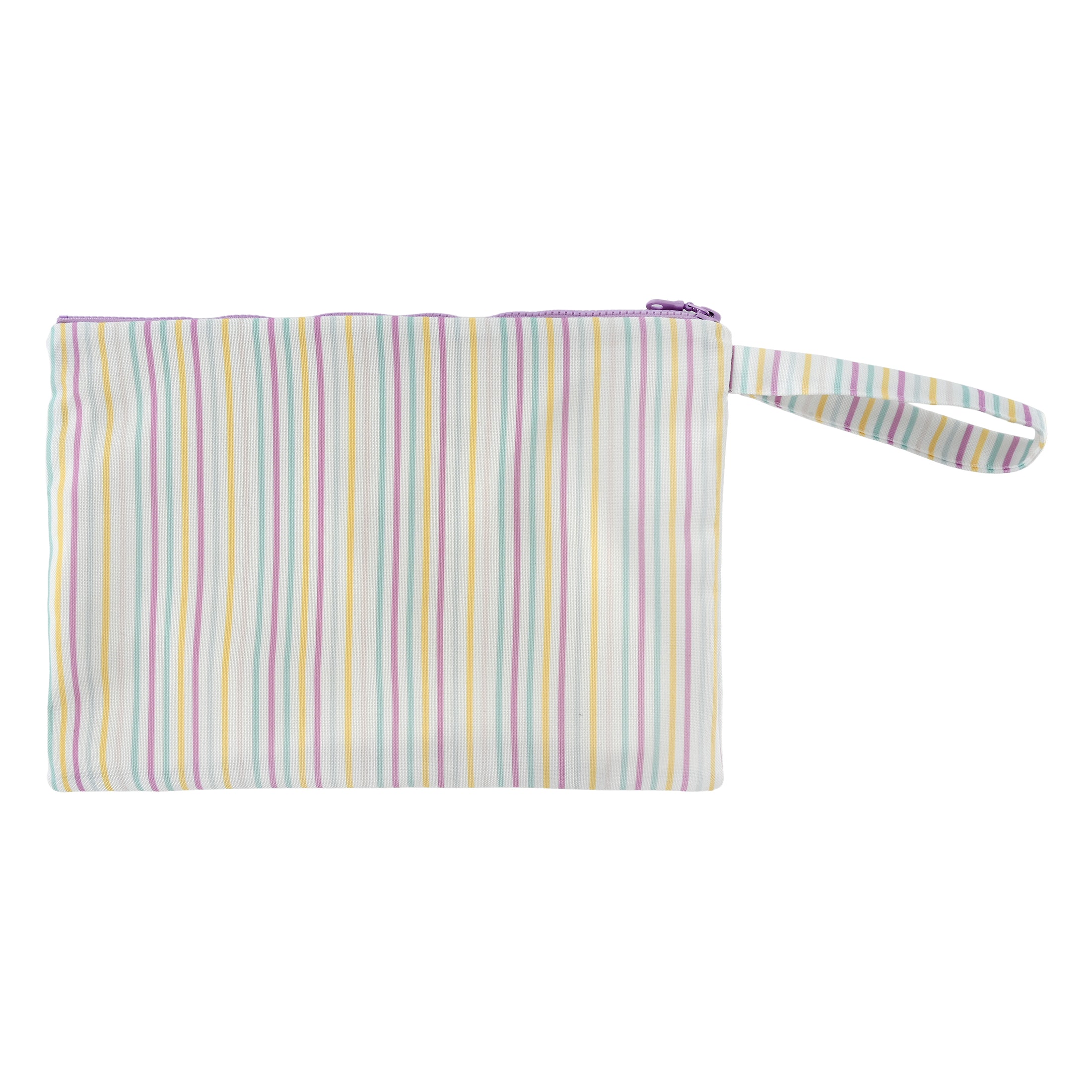 Τσαντάκι θαλάσσης Purple Green stripes μεγάλο Perle D'azur