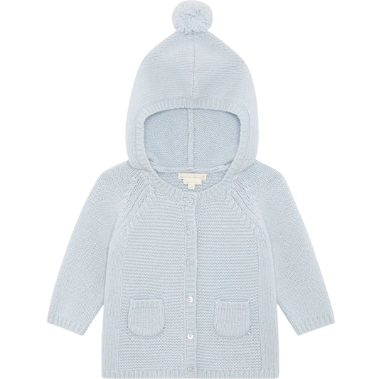 Βρεφική πλεκτή ζακέτα Bo Cable Knit Blue Marie-Chantal