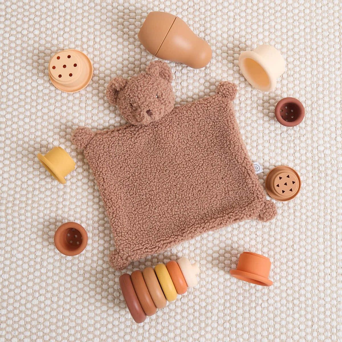 Βρεφικό πανάκι αγκαλιάς αρκουδάκι Mika Bieco