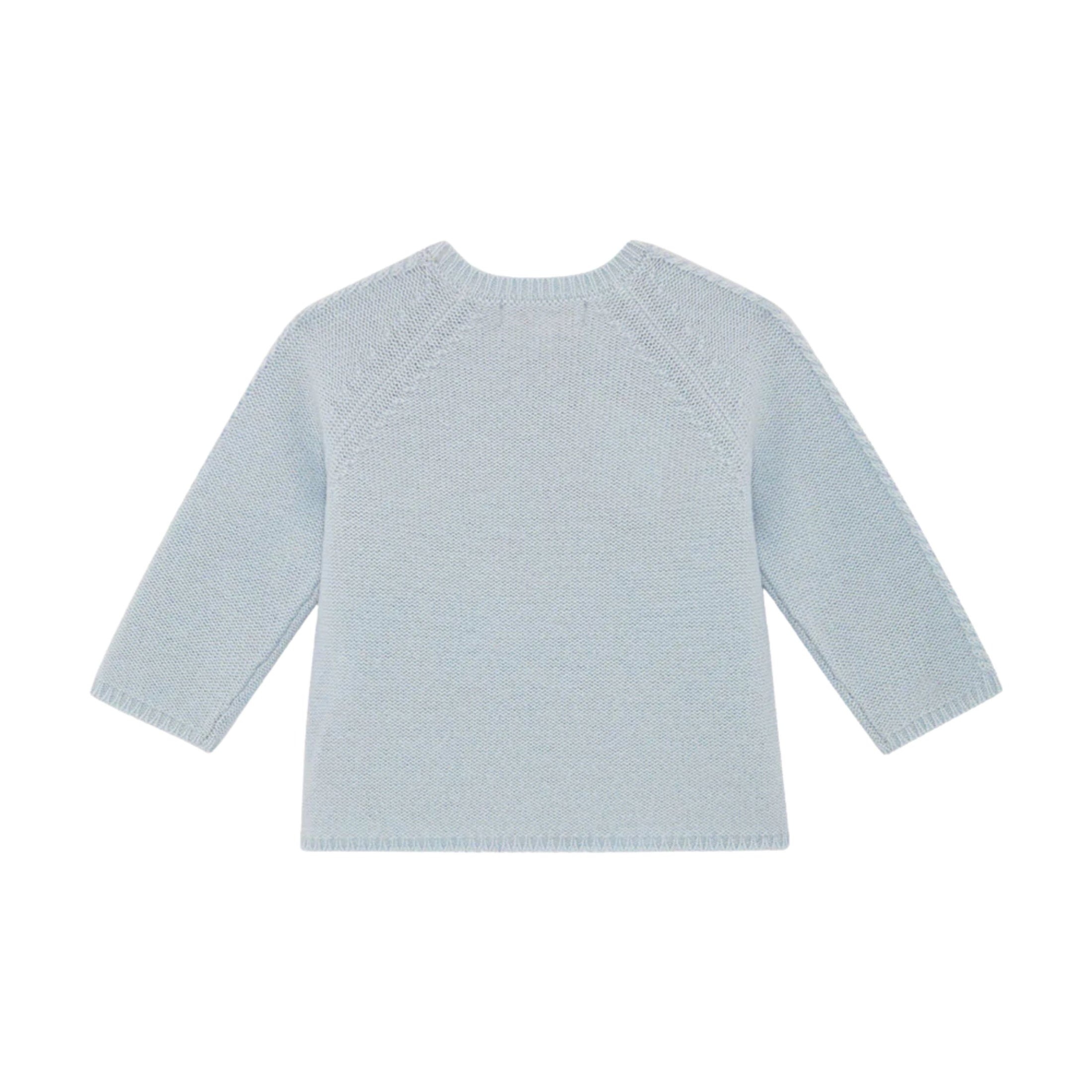Βρεφικό σετ ζακέτα και κολάν Bowen Cable Knit blue Marie-Chantal