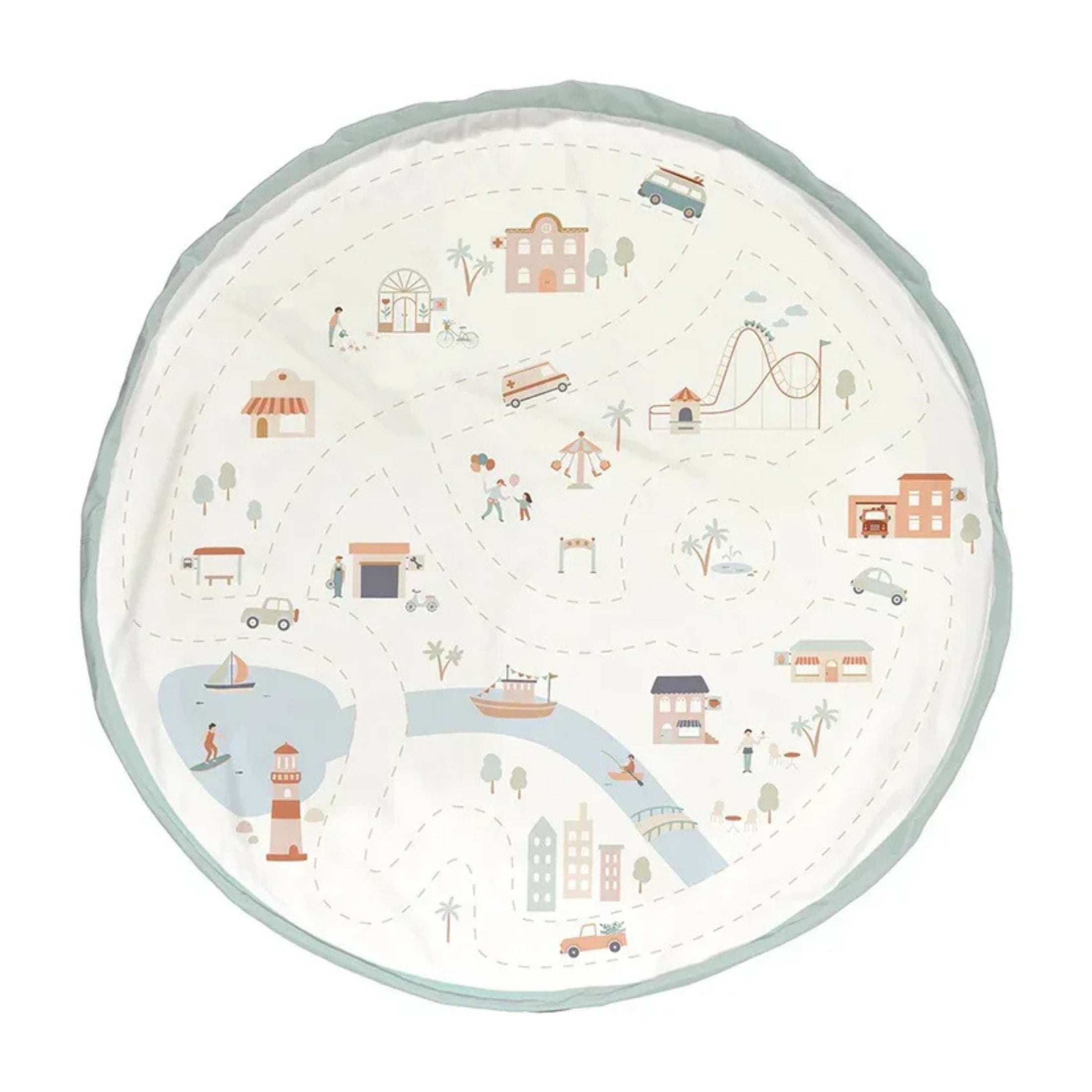 Χαλάκι παιχνιδιού τσάντα 2 σε 1 Citymap Play & Go